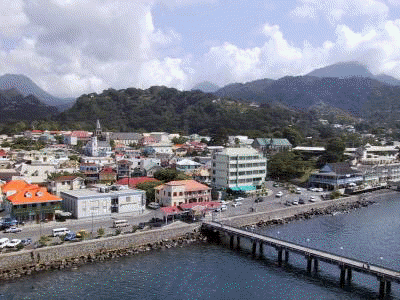 Dominica capital city of Roseau