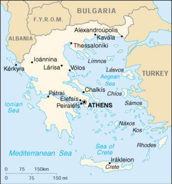 Map Of Greece 